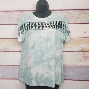 NWOT AE American Eagle Tie Dye Mint Green Shirt
